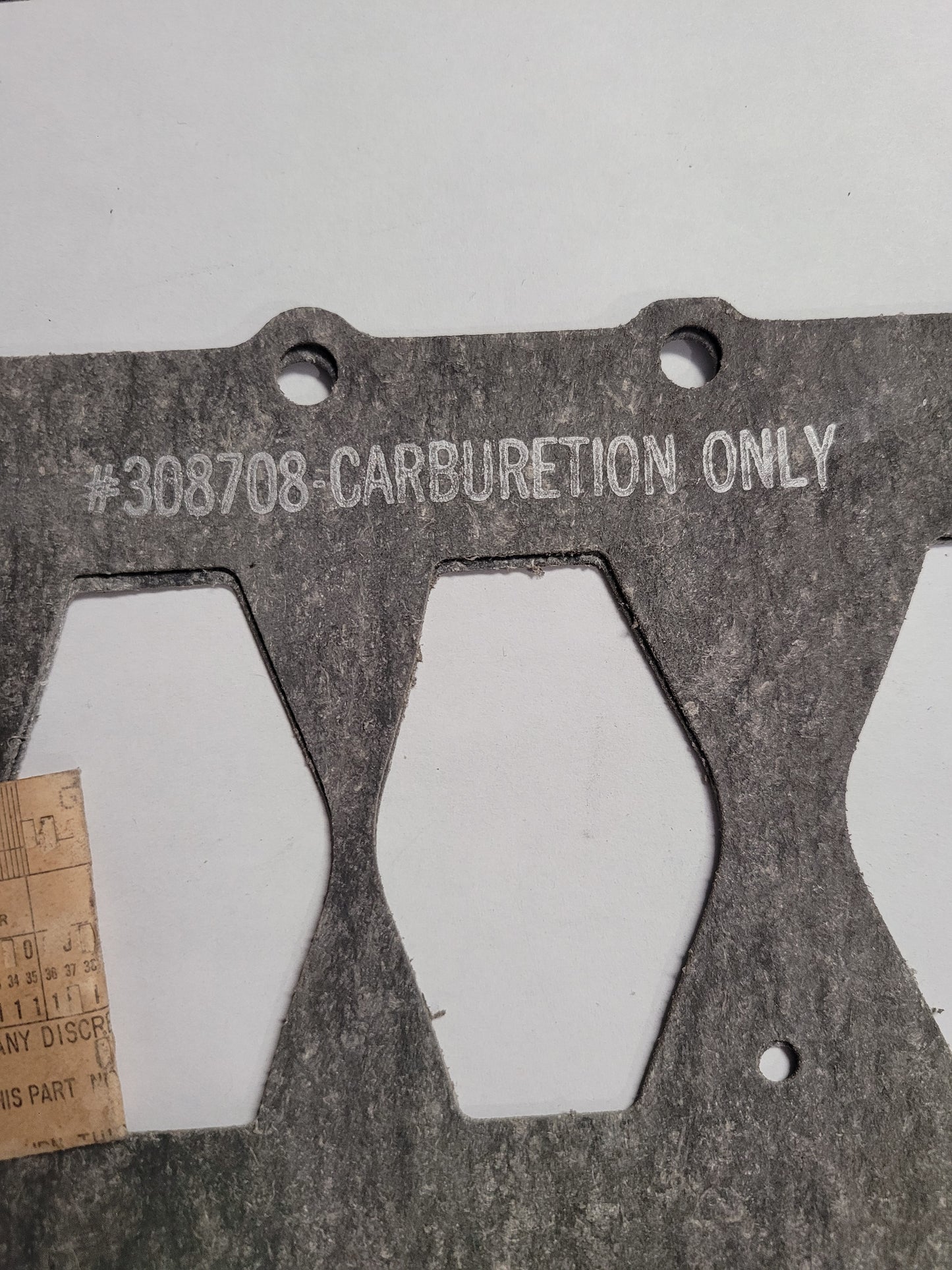 Gasket, OMC, Vintage, (NOS) 308708