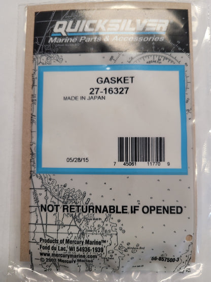 Gasket, Carb To Intake, Quicksilver 16327