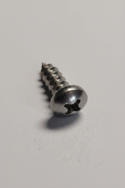 8x1/2" SS Pan Head Screw, 4-0178