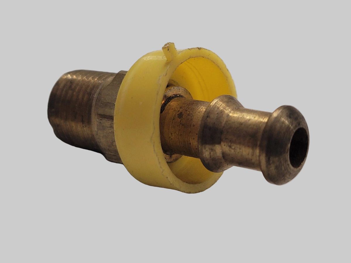 Male Push Lok, Brass,1/4" Barb x 1/8"mip, 30-200