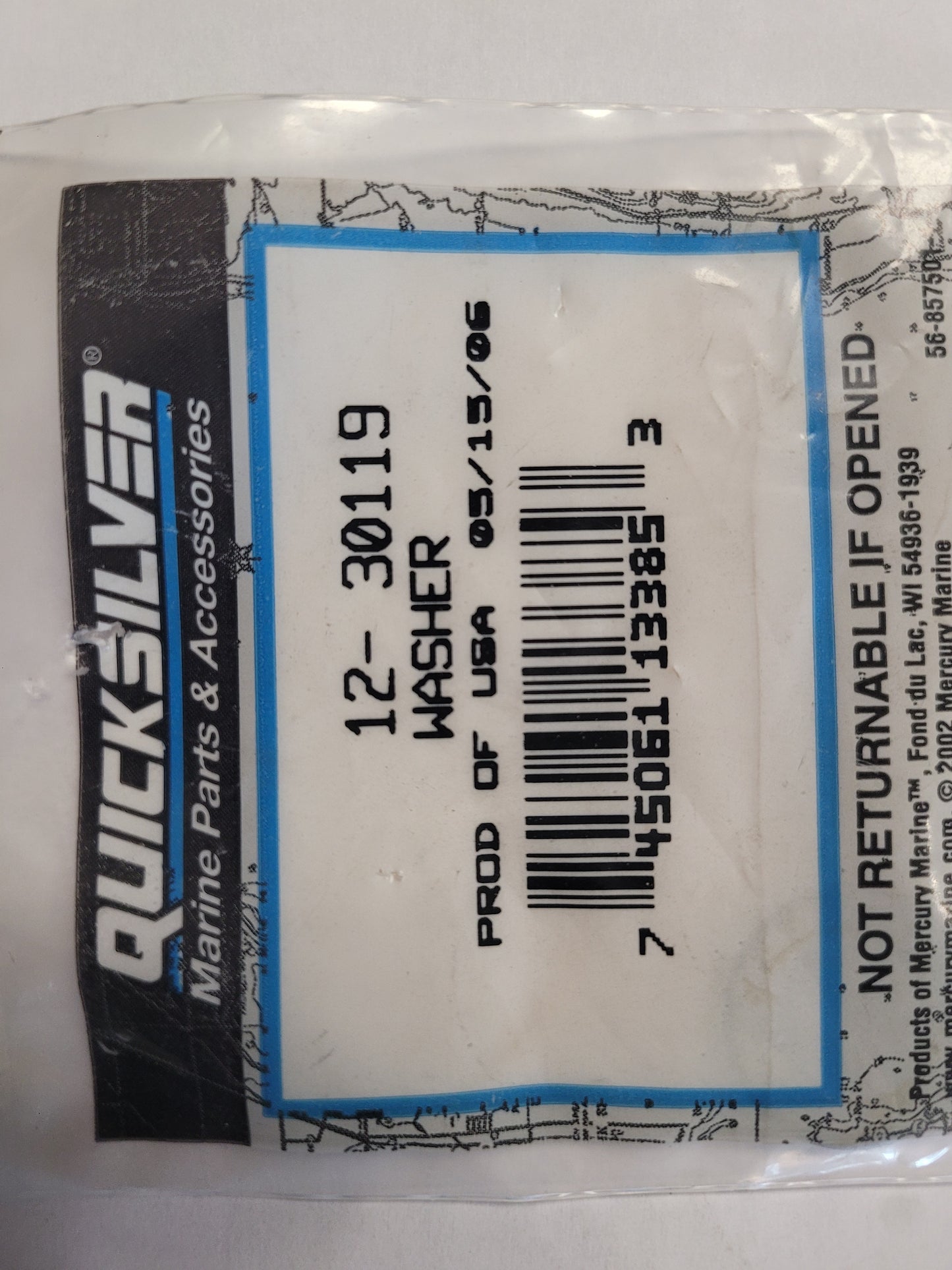 Washer, Quicksilver 30119