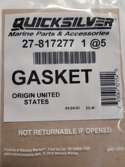 Water Pump Housing Gasket, Quicksilver 8172771