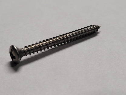 8"X1-1/2" SS Oval Screw, 4-0237