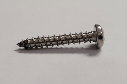 12X1-1/2 SS Pan Head Screw, 4-0202
