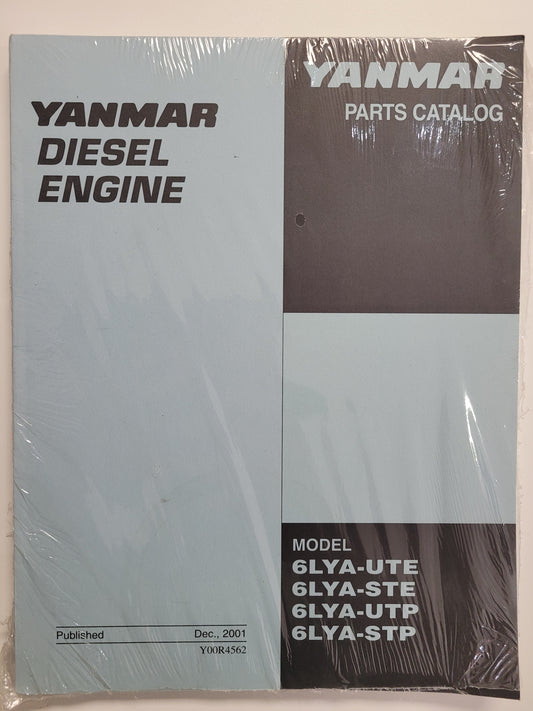 Parts Book, YANMAR, 6lya-Ute, Ste, Stp, Utp Parts Book, YOOR4562