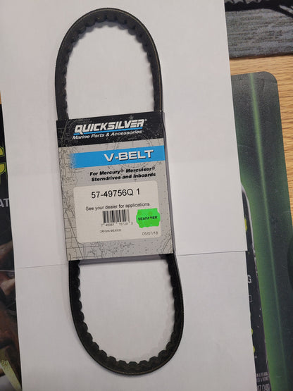 V belt, Quicksilver 49756Q1 (NLA) (NOS)