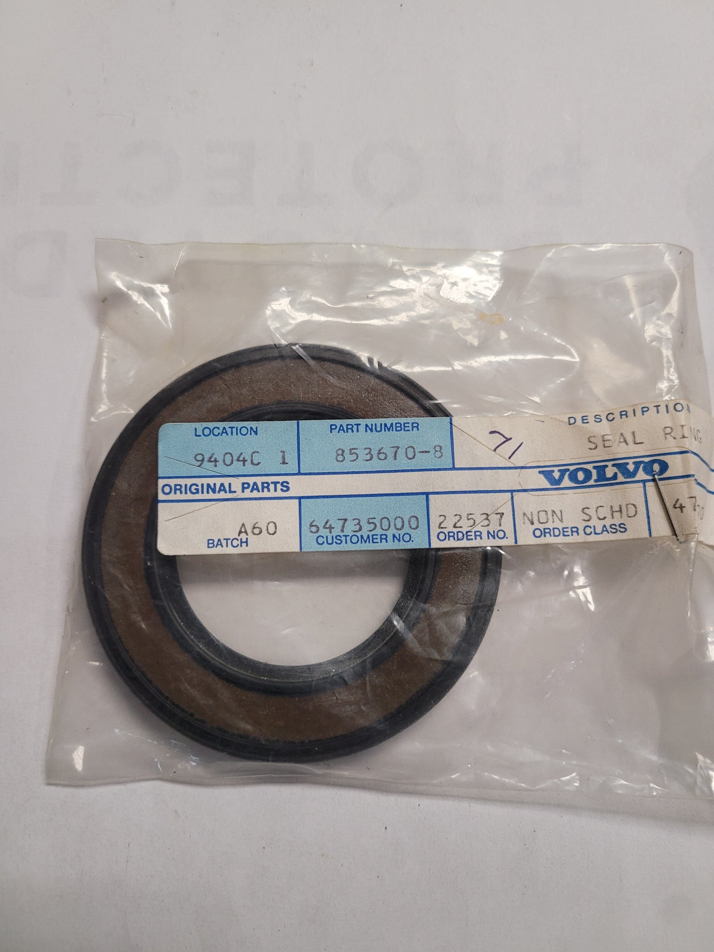 Sealing Ring, Vintage, (NOS) 853670