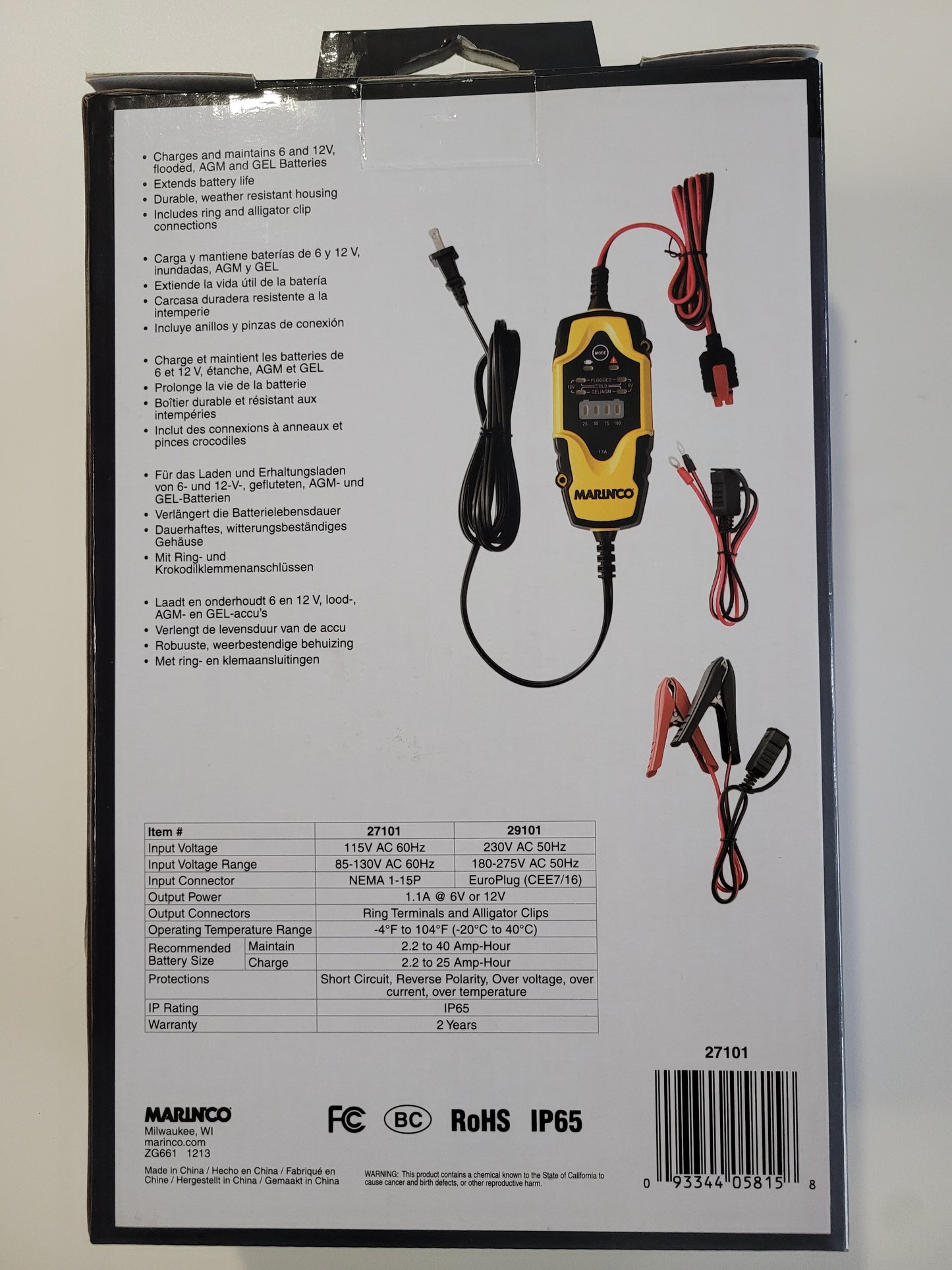 Marinco Charge Pro Portable Battery Charger