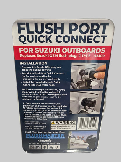 FlushMaster SMFMQCS Quick Connect Suzuki Applications