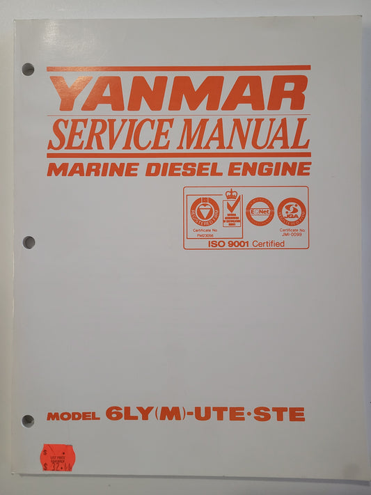 YANMAR 6LY Service Manual, AOA5021