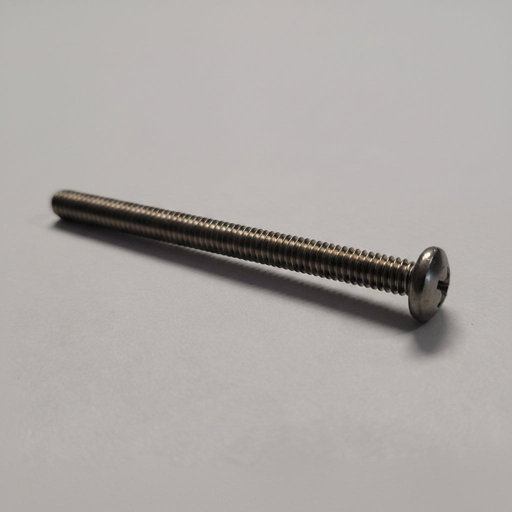 Machine Screw, Pan Head, SS, 8-32x2", 00457