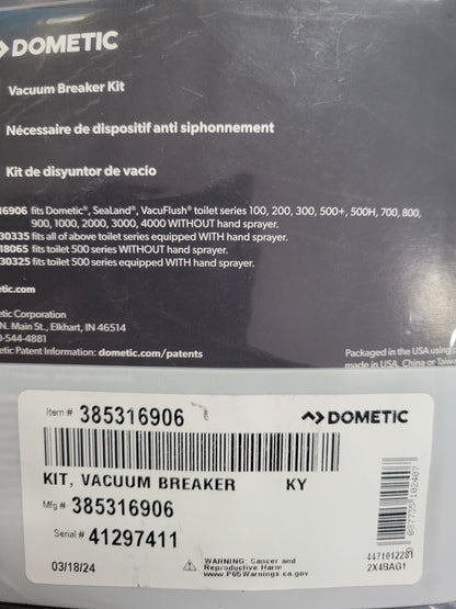 Dometic/Sealand | Vacuum Breaker Kit | 385316906