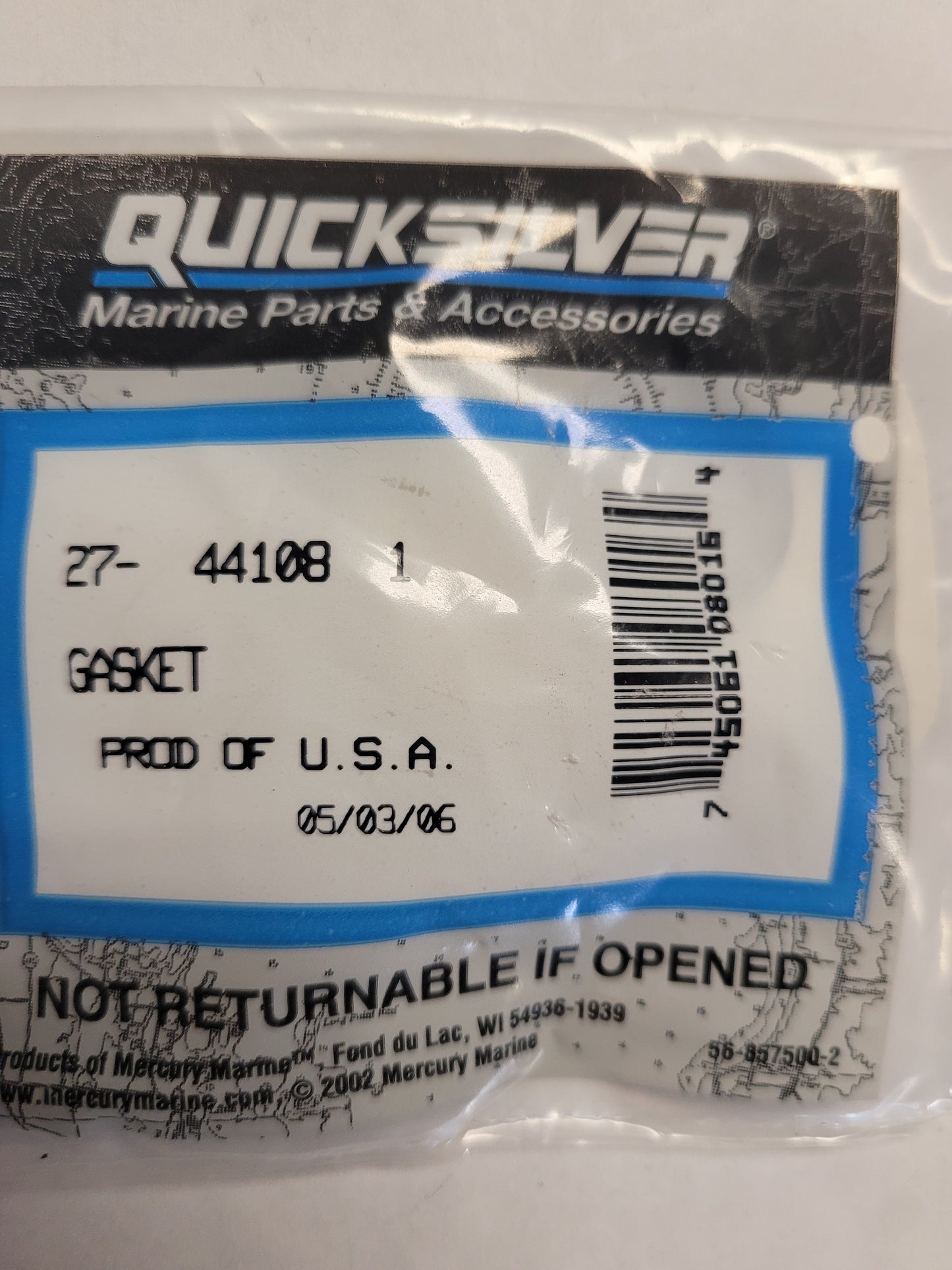 Gasket, Quicksilver 441081
