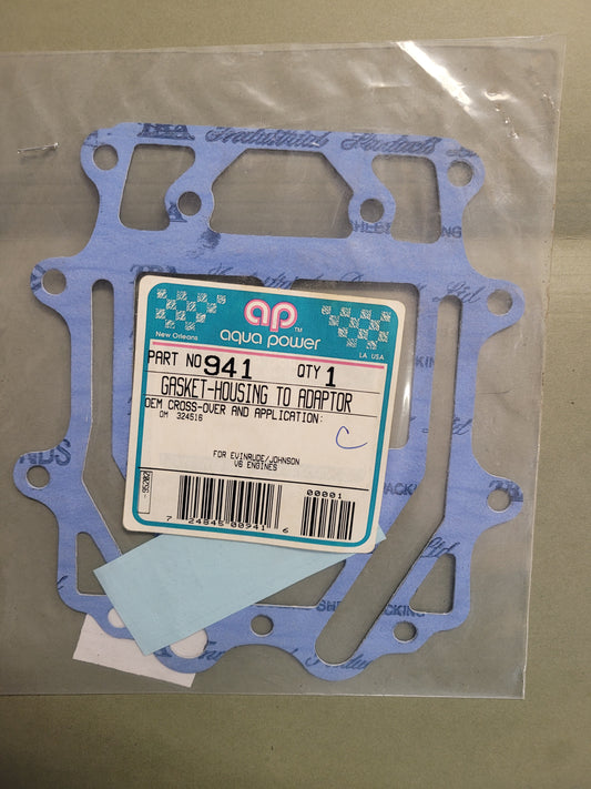 Gasket, Adapter to plate, 150 OMC, Aqua Power 941, (NOS)