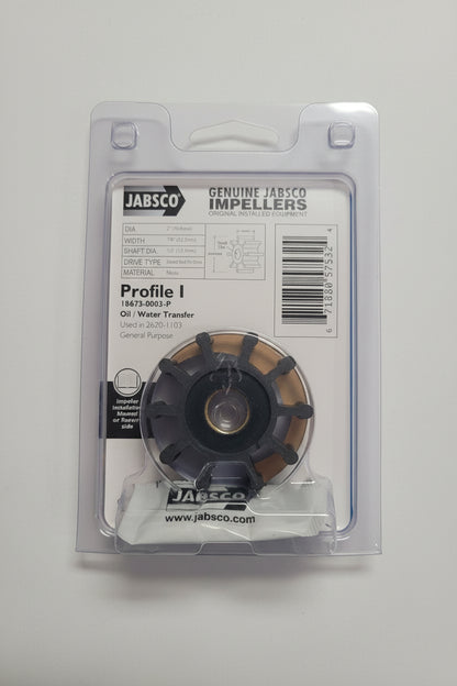 Replacement Nitrile Impeller, Jabsco 18673-0003-P