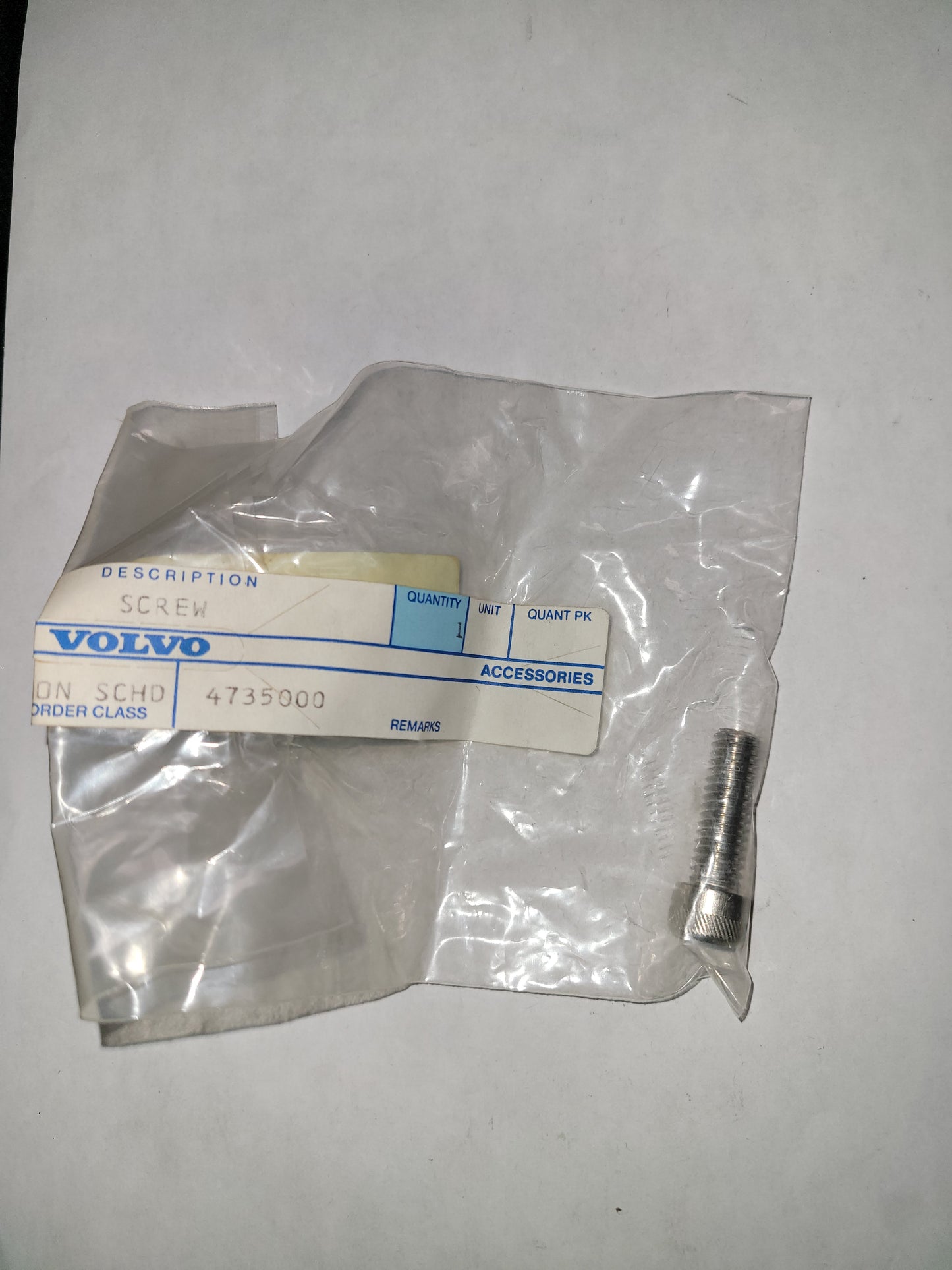 Screw, Trim Fin, (NOS) Volvo 959439