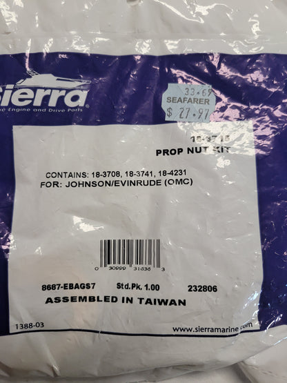 Prop Nut Kit J/E, Sierra 18-3715