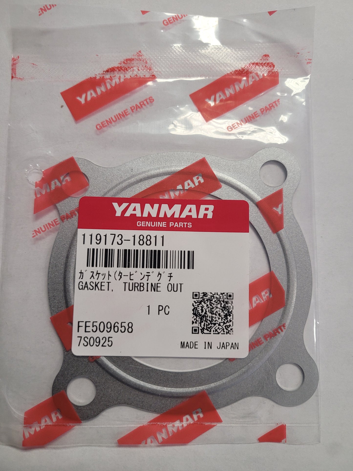 Yanmar 119173-18811 Gasket, Turbine out