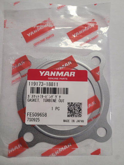 Yanmar 119173-18811 Gasket, Turbine out