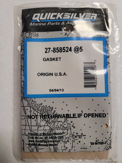 FACE PLATE GASKET, Quicksilver 858524