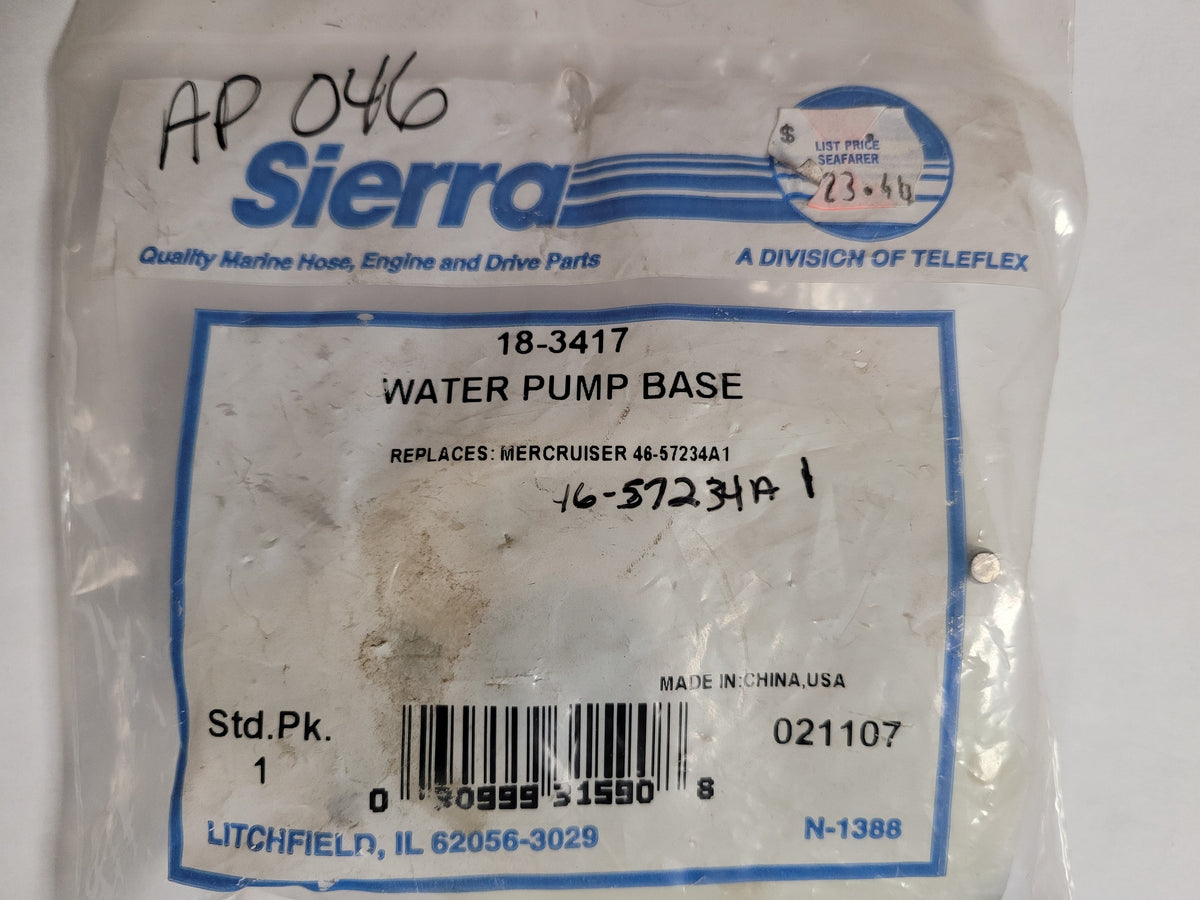Water Pump Base, Sierra 18-3417