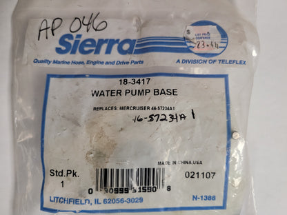 Water Pump Base, Sierra 18-3417