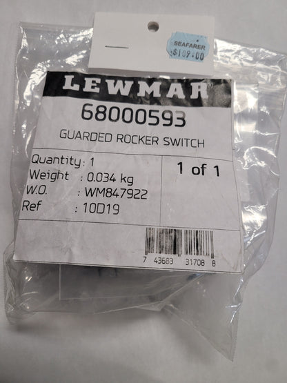 Guarded Windlass Rocker Switch