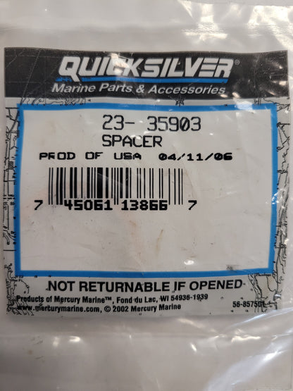 Spacer, Frt Mnt, Quicksilver 35903