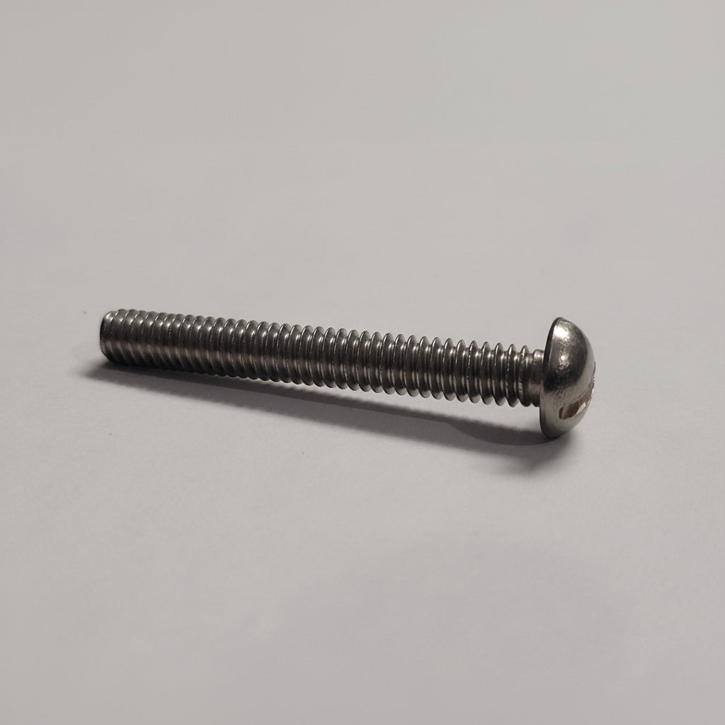 1/4"-20x2"Machine Screws, Slotted, SS, 4-23696
