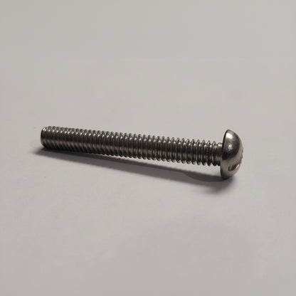 1/4"-20x2"Machine Screws, Slotted, SS, 4-23696