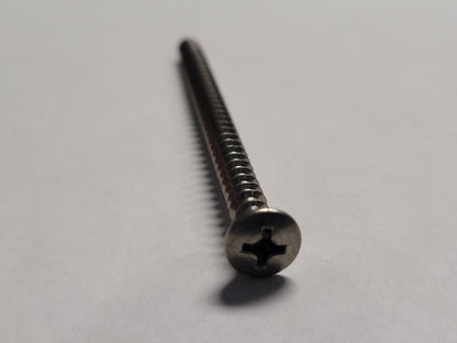 10x3" SS Oval Screw, 4-0250