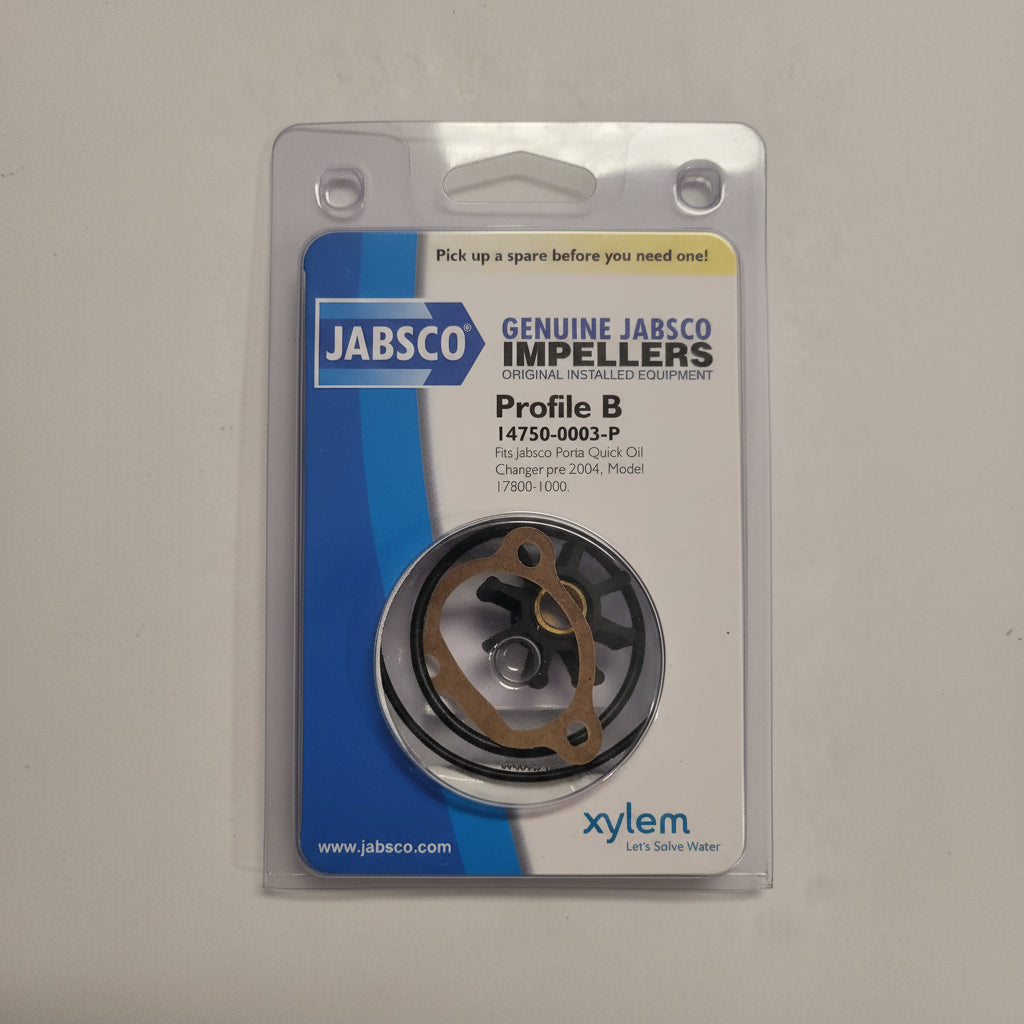 Replacement Nitrile Impeller, Jabsco 147500003P