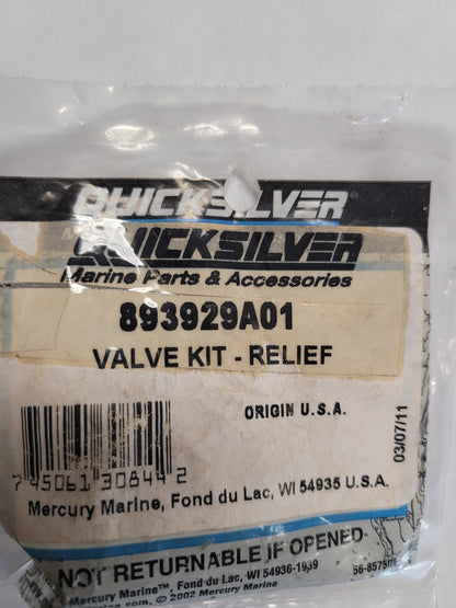 Kit, Relief Valve, Quicksilver 89329A01