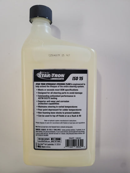 Starbrite Hydraulic Steering Fluid –  Marine Synthetic Blend Qt 18532