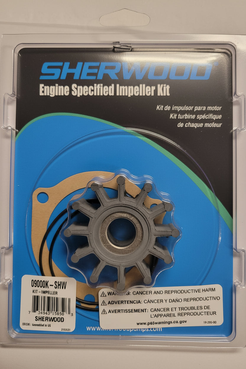 Impeller Kit w/Gaskets, Sherwood 09000K-SHW