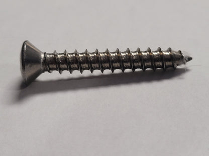 12x2" SS Oval Screw, 4-0256