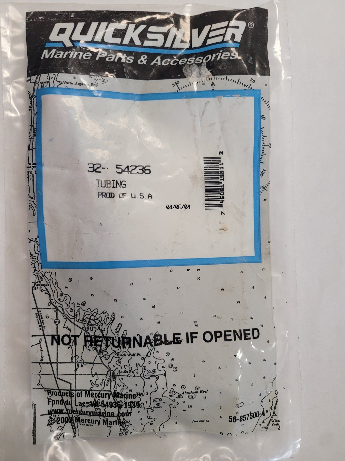 Tubing, Dr/shaft, Quicksilver 54236
