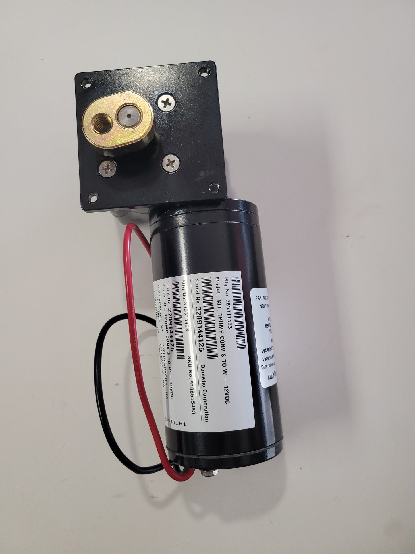 Kit, T Pump Conversion S To W -12vdc Sealand/Dometic 385311423