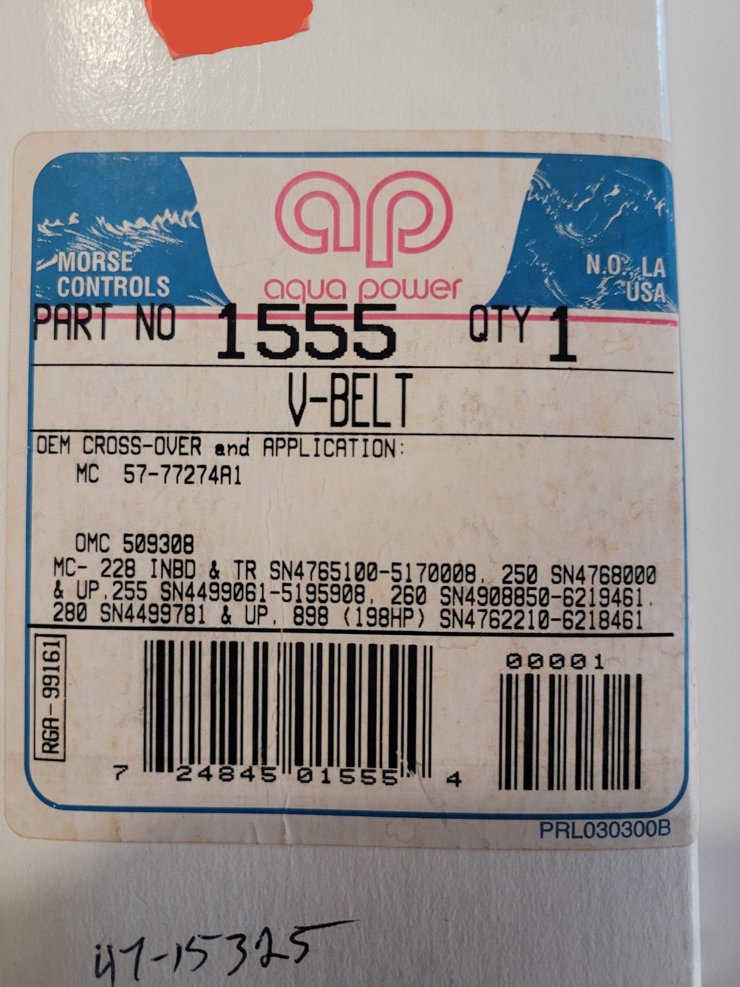 V-Belt, Aqua Power 1532