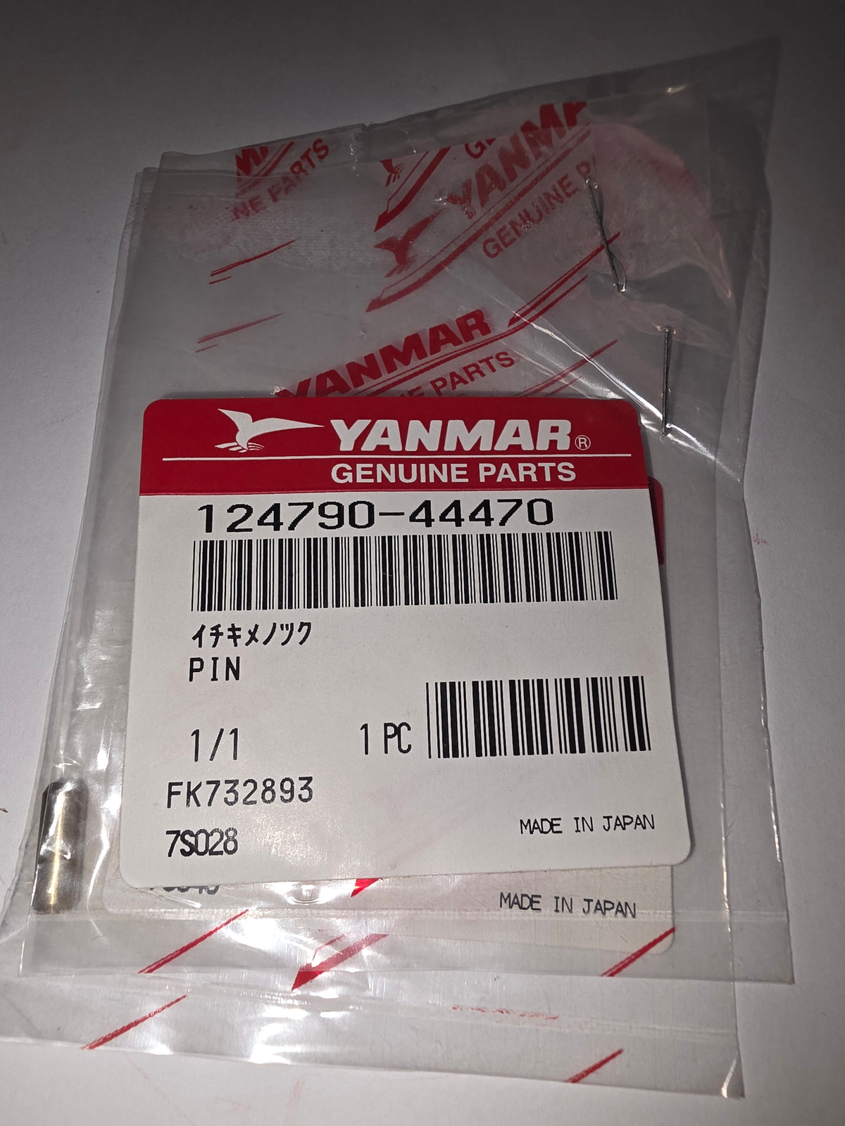 Yanmar 124790-44470 Pin