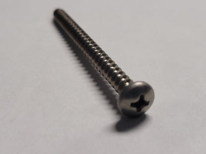 10x2-1/2" SS Pan Head Screws, 4-0195