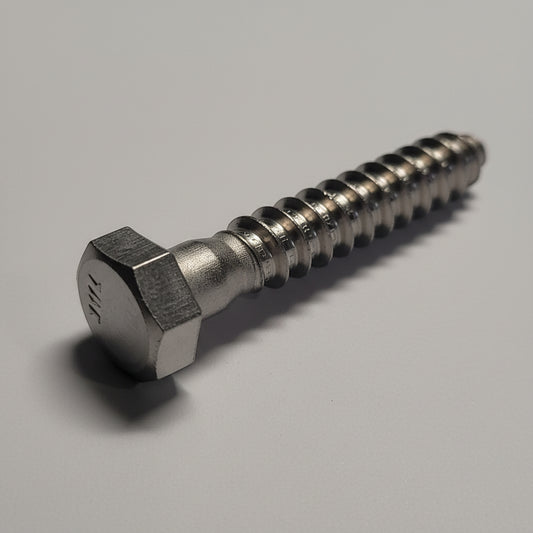 Lag Screw, SS, 3/8x2", 4-1202