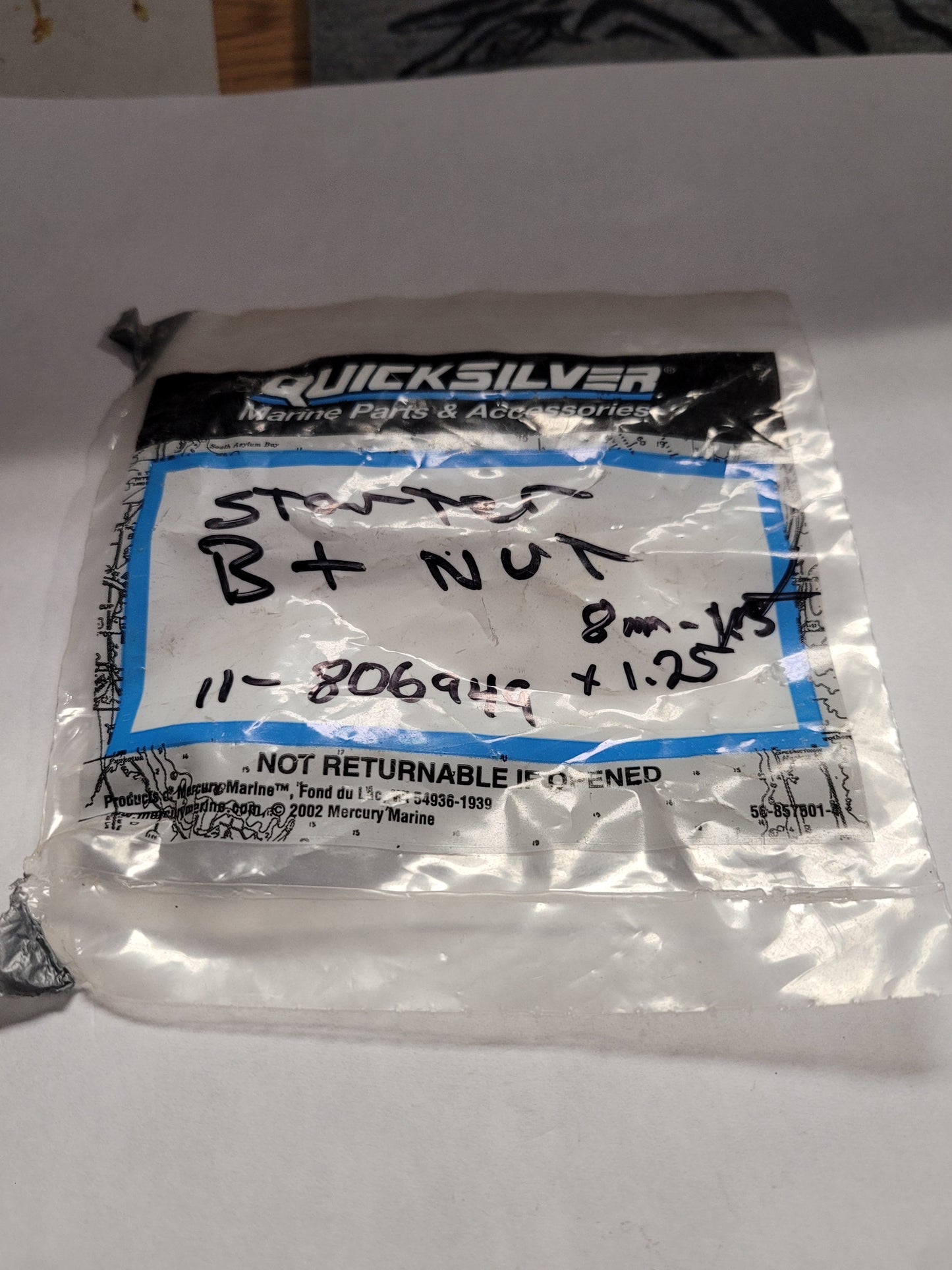 Nut, Starter Motor, Quicksilver 806949