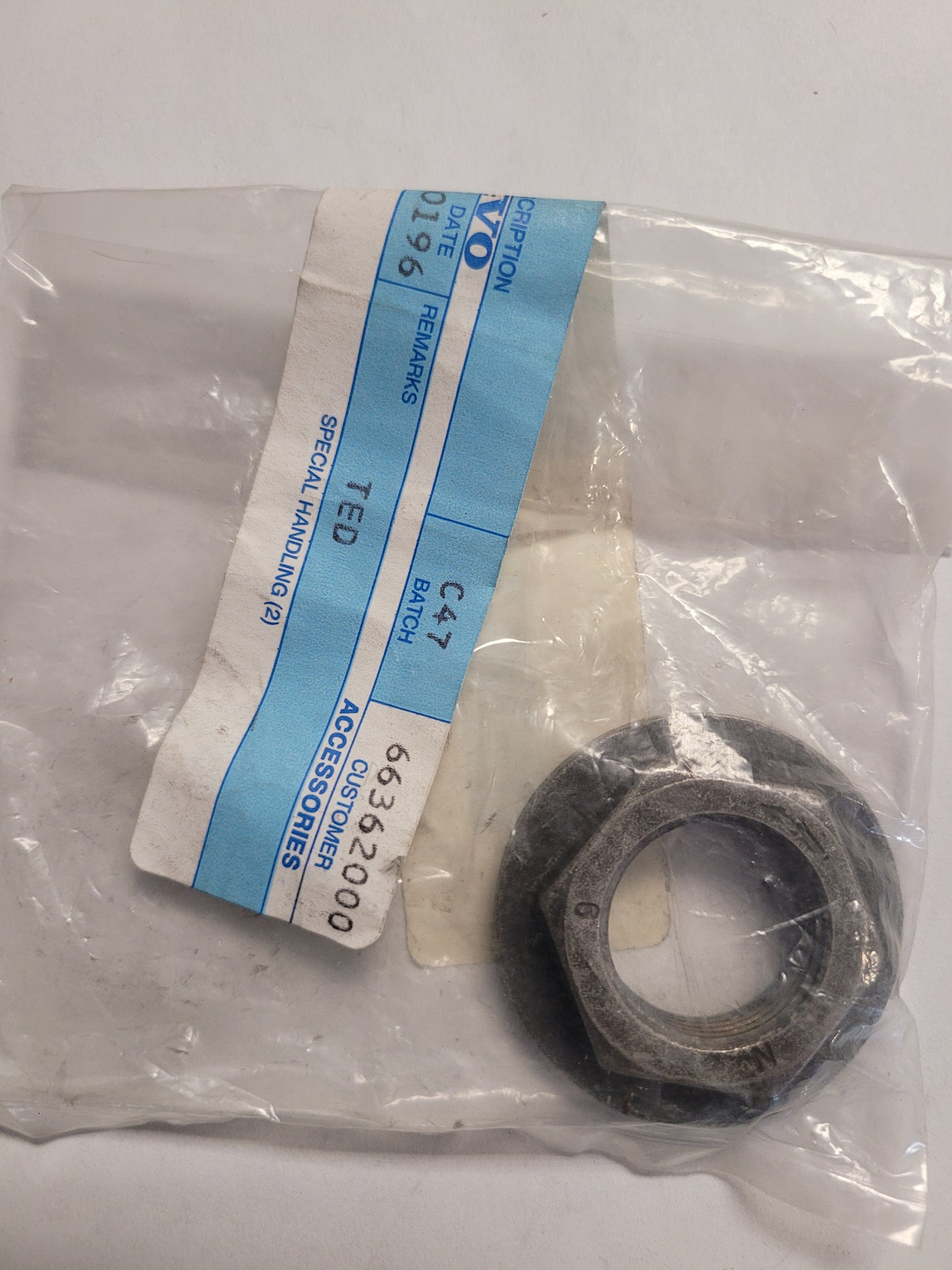 Nut, Upper Vertical Shaft, (NOS) 3852375