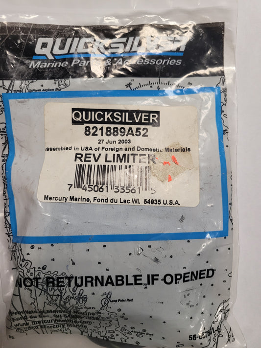 Rev Limiter, Quicksilver 821889A52, (NLA), (NOS)