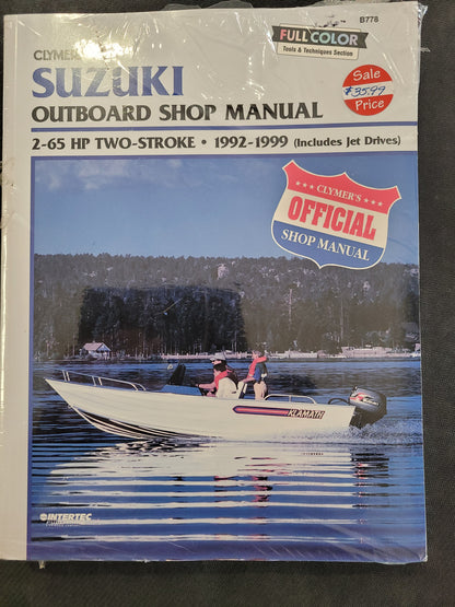 Repair Manual, Clymer, Suzuki 2-65 Hp. Two Stroke, 1992-1999