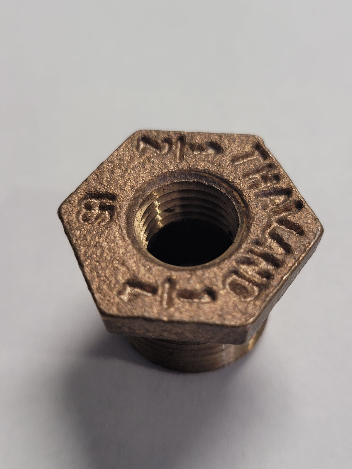 1/2"mip x 1/4"fip Bronze Hex Bushing, 44504