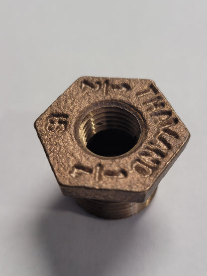 1/2"mip x 1/4"fip Bronze Hex Bushing, 44504