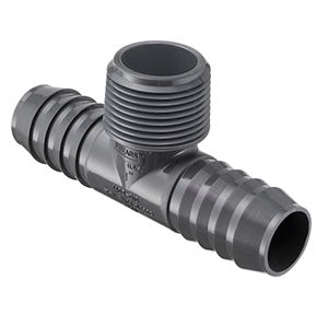 PVC 1/2 MT X 1/2 Hose Tee