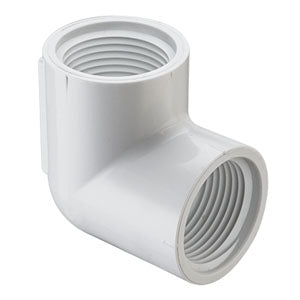 3/4' white pvc female ell